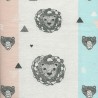 Tissu lions bubbles  Tissu lions bubbles