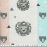 Tissu lions bubbles  Tissu lions bubbles