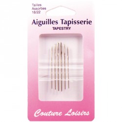 Aiguilles à tapisser assorties n°18 à 22 X6