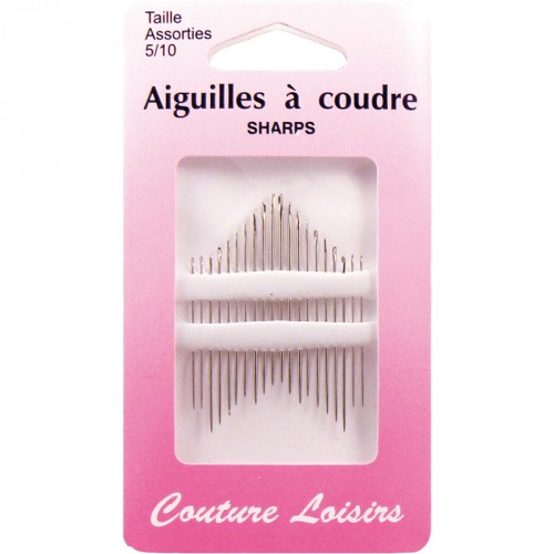 Aiguilles à coudre assorties n°5 à 10 X20