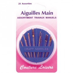 Aiguilles travaux manuels assorties X25