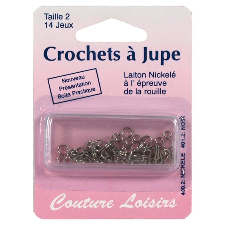 Agrafes nickelées n°2 avec brides X14