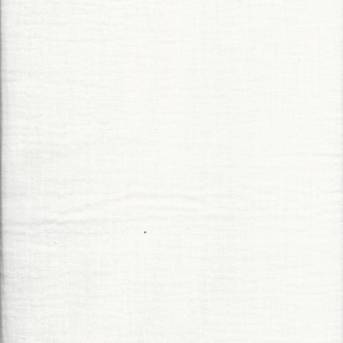 Tissu voile de coton blanc