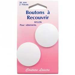 Boutons nylon n°38 à recouvrir X2