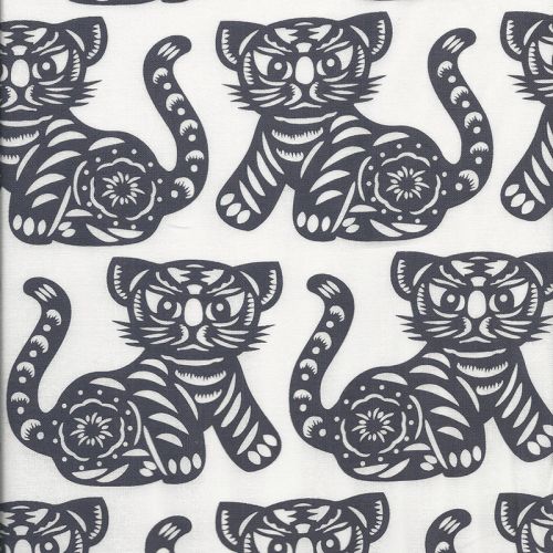 Tissu patch Michael Miller tigres 100 % coton