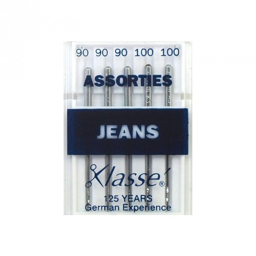 Aiguilles machine jeans assorties