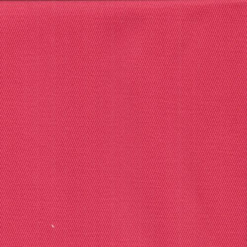Tissu sergé de coton corail