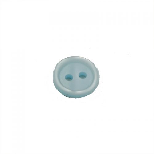 Bouton uni bleu 2 trous T11mm