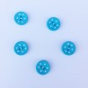 Bouton fantaisie bleu turquoise  Bouton fantaisie bleu turquoise