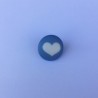 Bouton coeur bleu Bouton coeur bleu