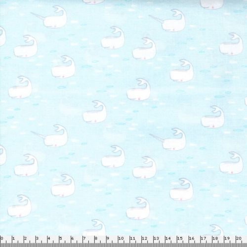 Tissu Michael Miller petites baleines