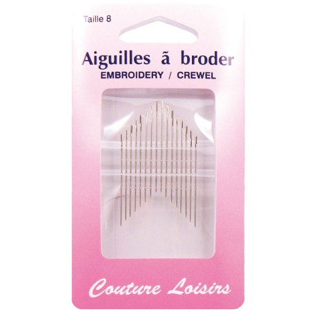 Aiguilles à broder n°8 X16