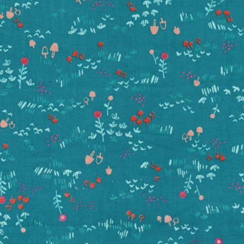 Tissu 100%coton larg 110 cm fleurs kawaii