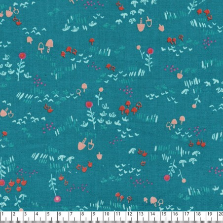 Tissu 100%coton larg 110 cm fleurs kawaii