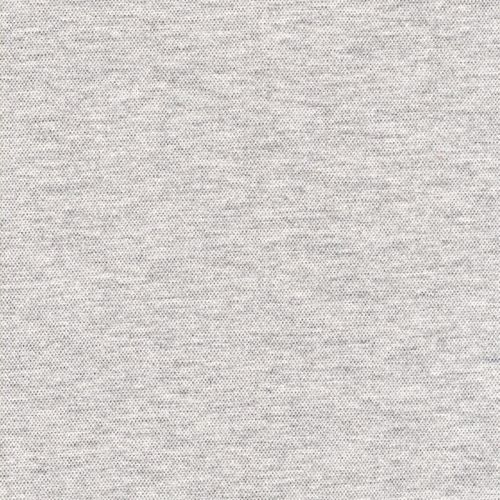 Tissu maille polo gris chiné clair