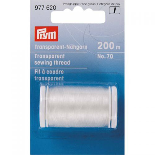 Fil à coudre transparent 200 m