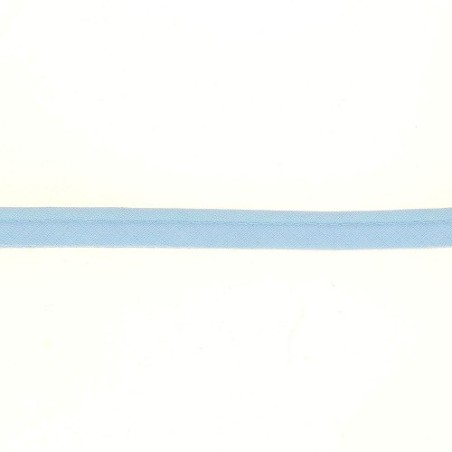 Passepoil 10mm 60% Coton 40% polyester bleu ciel
