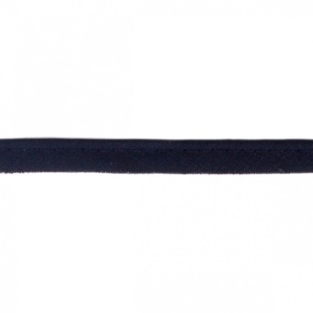 Passepoil 100 % lin bleu marine largeur 10 mm