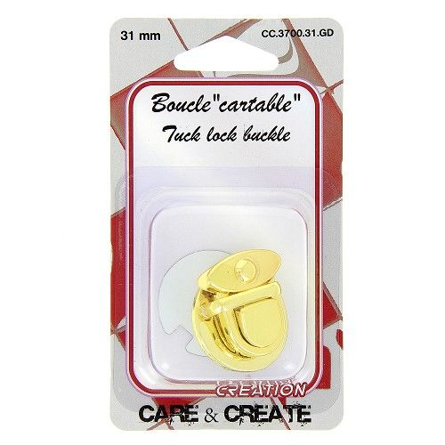 Boucle " cartable" 31 mm gold