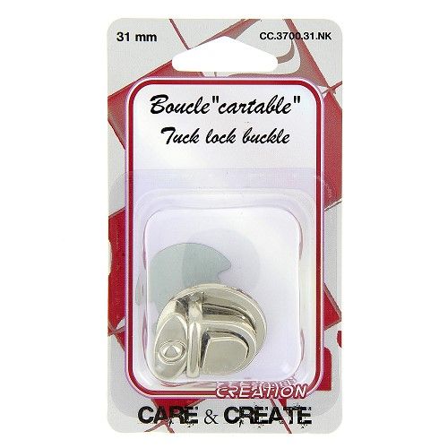 Boucle " cartable" 31 mm argent