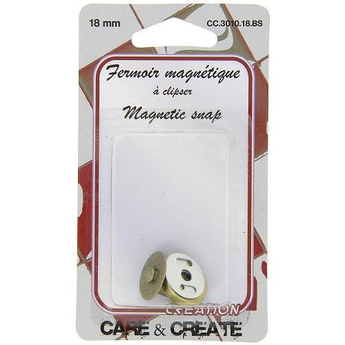 Fermoir magnétique 18 mm col. bronze