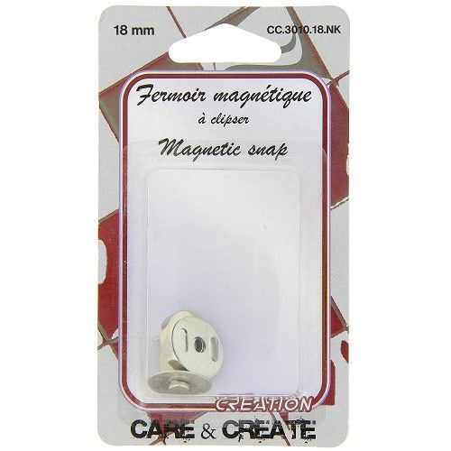 Fermoir magnétique 18 mm col. argent