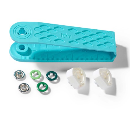Boutons pression jersey 8mm tons vert
