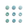 Pressions color snaps mini menthe 36 pc