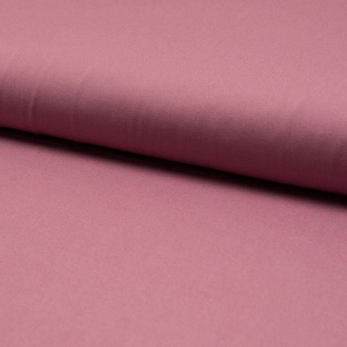 Tissu popeline unie vieux rose larg 145 cm