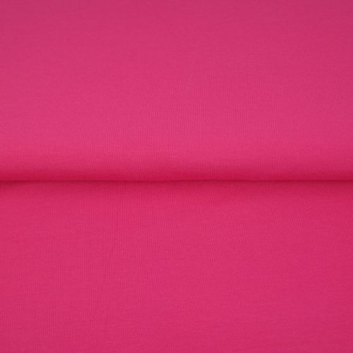 Bord côte tubulaire rose fuchsia