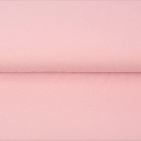 Bord côte tubulaire rose layette 