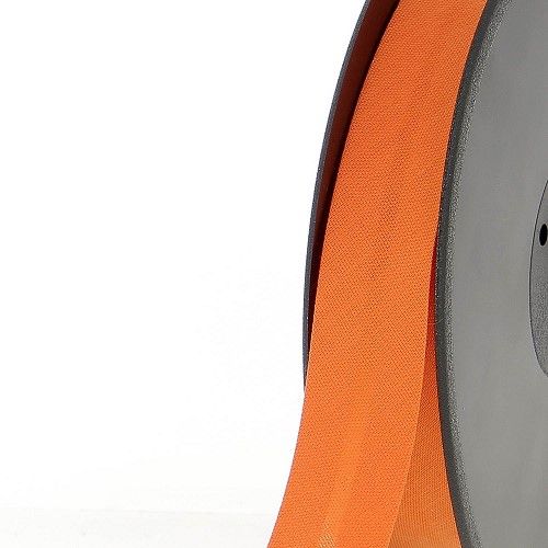 Biais replié 20 mm 50 % coton/50 % poly orange
