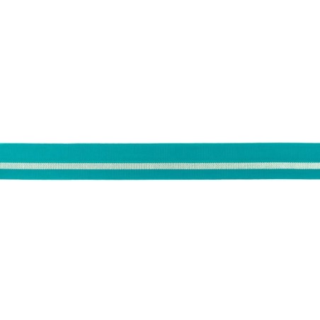 Elastique lingerie bande argent bleu turquoise