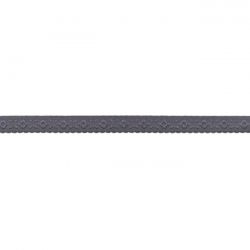 Elastique lingerie à cheval 11 mm gris foncé