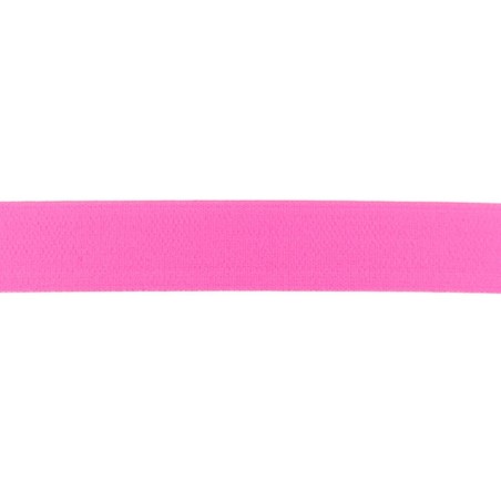 Elastique uni 25mm rose fluo