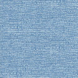 Tissu coton imprimé pois fond bleu