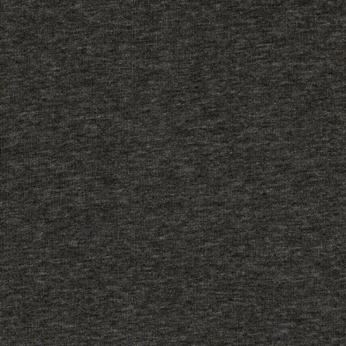 Tissu sweat chiné gris foncé