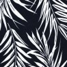 Tissu jersey feuilles de palme fond marine Tissu jersey feuilles de palme fond marine