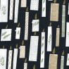 Tissu bougies or fond noir Rico Design Tissu bougies or fond noir Rico Design