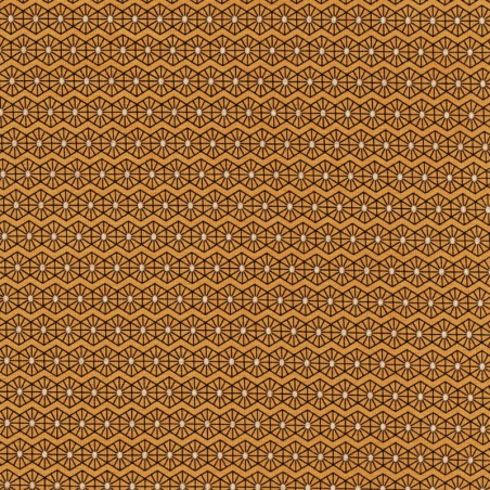Tissu jersey graphique lurex fond jaune