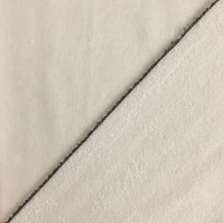 Tissu micro éponge double face écru