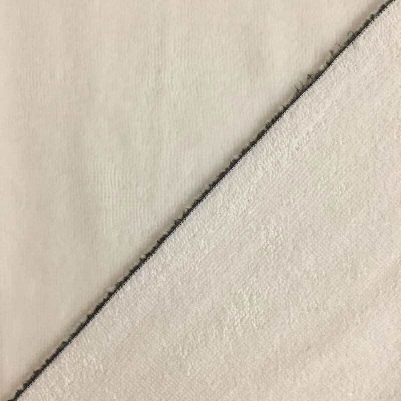Tissu micro éponge double face écru