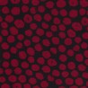 Tissu jersey punta di roma pois bordeaux et noir