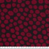 Tissu jersey punta di roma pois bordeaux et noir