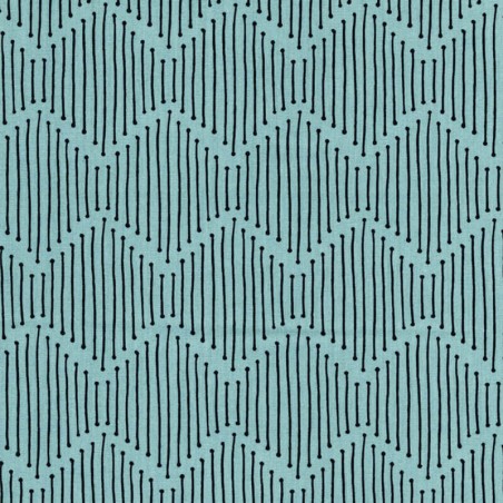 Tissu graphique fd vert 100%coton larg 110 cm