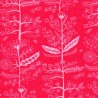 Tissu coton Charmed  fleurs fond rose Michael Miller 