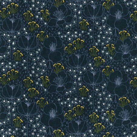 Tissu coton Meghan gris anthracite Cotton steel 