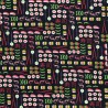 Tissu sushis fond noir Tissu sushis fond noir