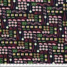 Tissu sushis fond noir Tissu sushis fond noir