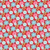 Tissu washi floral fond rouge